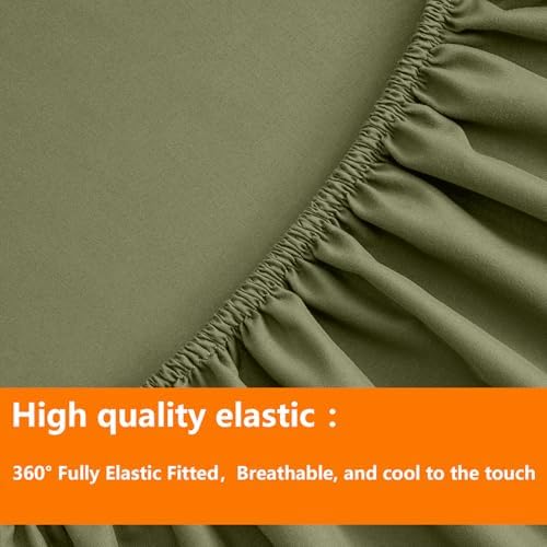 TAIMIT Olive Green Queen Size Comforter Set - Image 6