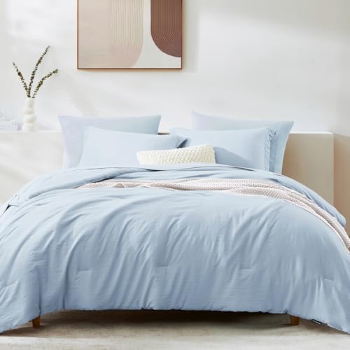 King Size Comforter Set- 7 Pieces Prewashed Bed in a Bag King Bedding Sets - Image 4