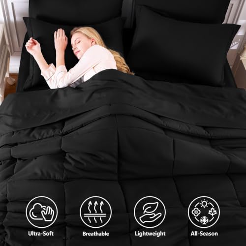 CozyLux King Size Comforter Set, 7-Piece Bed in a Bag - Image 2
