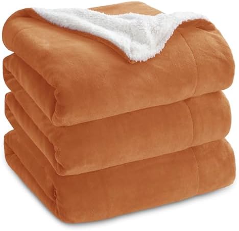 Bedsure GentleSoft Sherpa Fleece Blankets King Size by BEDSURE