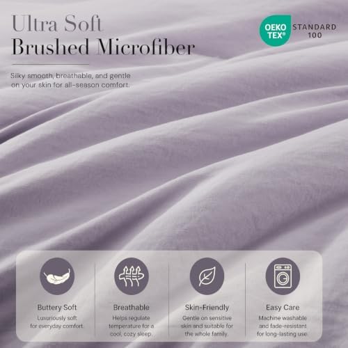 Queen Comforter Set-7 Pieces Soft Prewashed Bed in a Bag Queen Bedding Sets - Image 5