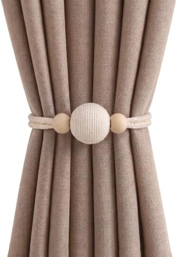 2 Pack Magnetic Curtain Tiebacks, Minimalist Curtain Holdbacks by Unknown
