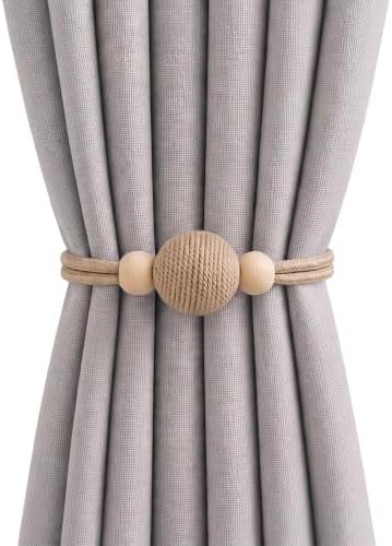 2 Pack Magnetic Curtain Tiebacks, Minimalist Curtain Holdbacks by Unknown