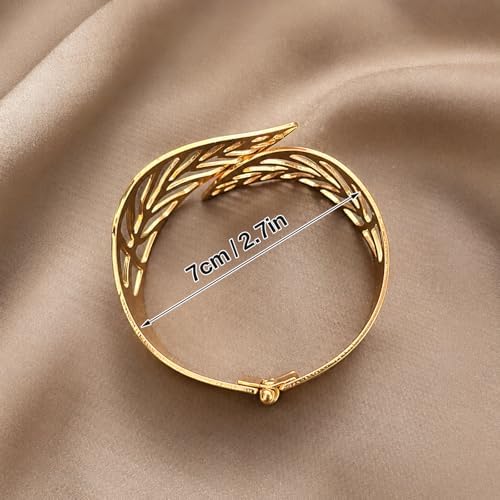 Curtain Tiebacks Curtain Holdbacks Aluminum Alloy Spring Design Gold Leaf - Image 6