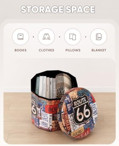 B FSOBEIIALEO Folding Storage Ottoman - Image 4