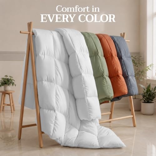 Utopia Bedding Twin Comforter, Duvet Insert, Slate Blue, 64 x 88 Inches - Image 4
