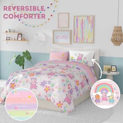 Franco Peppa Pig Kids Bedding Super Soft Comforter and Sheet Set - Image 4