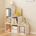 OSCHF Ladder Cube Storage Bookcase, 6-Cube Corner Shelf by OSCHF
