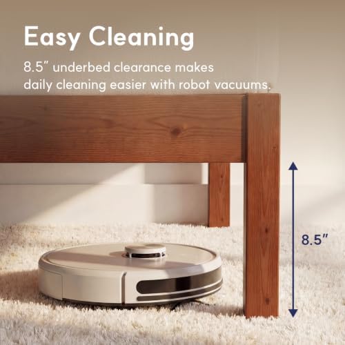 Twin Bed Frame Classic Solid Pine Wood Platform, Noise Free, Under Bed Storage - Image 2