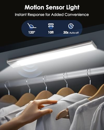 VerRon 8inch Under Cabinet Lighting, Motion Sensor Light Indoor - Image 2