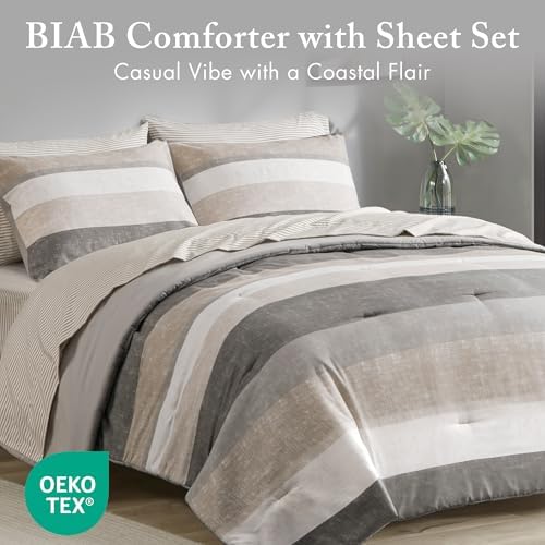 Madison Park Essentials Full Comforter Set, Bed in A Bag Comforter & Sheet Set - Image 2