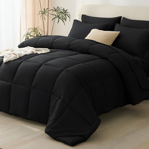 CozyLux King Size Comforter Set, 7-Piece Bed in a Bag by CozyLux