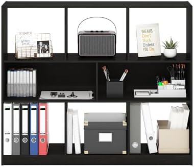 Furinno DALY Book Shelf, 8-Cube Bookshelf, Horizontal Cube Storage Organizer - Image 5