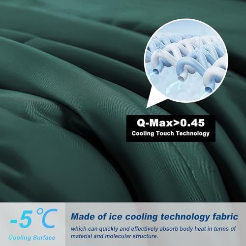 Cooling Comforter Twin Size, Double-Sided Cold Tech Quilted Bed Comforters - Image 2