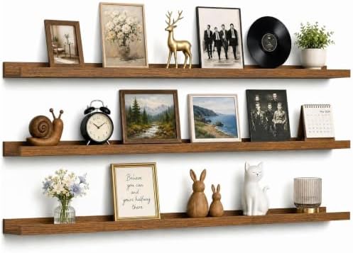 48inch Long Floating Shelves for Wall Decor, 3-Set Shelves by RicherHouse