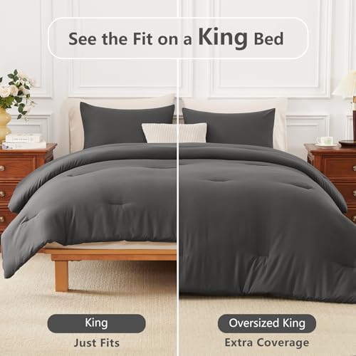 HIMEET King Size Comforter Set, 3 Pieces - Image 5