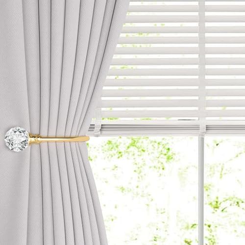 U Shaped Metal Curtain Holdbacks, Curtain Tiebacks, 4 Pack - Image 2