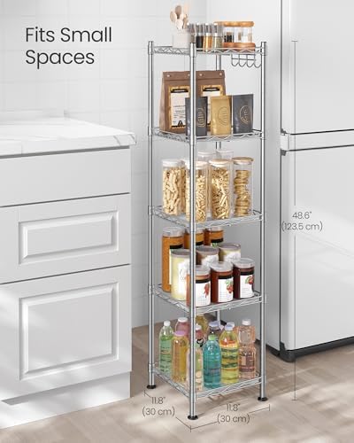 SONGMICS 5-Tier Bathroom Shelf, Storage Rack - Image 3