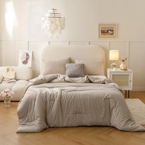 ROSGONIA Super King Comforter, 120x120 Soft Bedding Blanket Quilt - Image 2