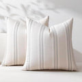Hckot Grey Decorative Throw Pillow Covers 20x20 Set of 2 Boho Pillow Covers by Hckot