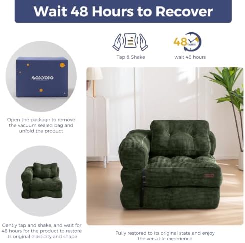 MAXYOYO Folding Sofa Bed, Convertible Chair Bed - Image 6