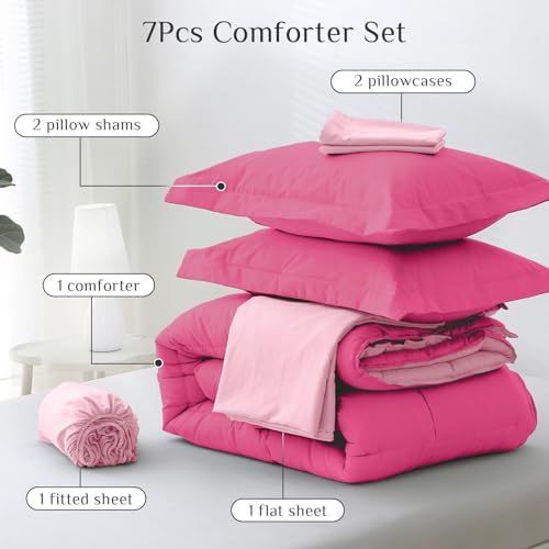 JOLLYVOGUE California King Comforter Set, Ultra-Soft Bed in a Bag 7 Pieces - Image 5
