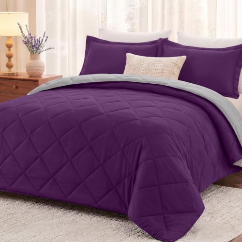 downluxe King Comforter Set Soft Reversible 3 Pieces by Downluxe