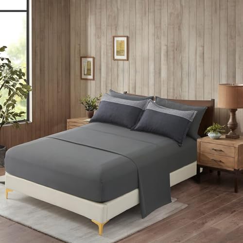 Anibedding Twin Comforter Set 5 Pieces Bed in a Bag, Soft Microfiber Bedding Set - Image 4