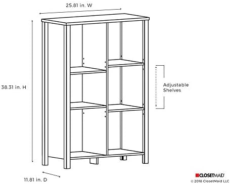 ClosetMaid 16054 Premium Adjustable 6-Cube Organizer, Dark Chestnut - Image 3