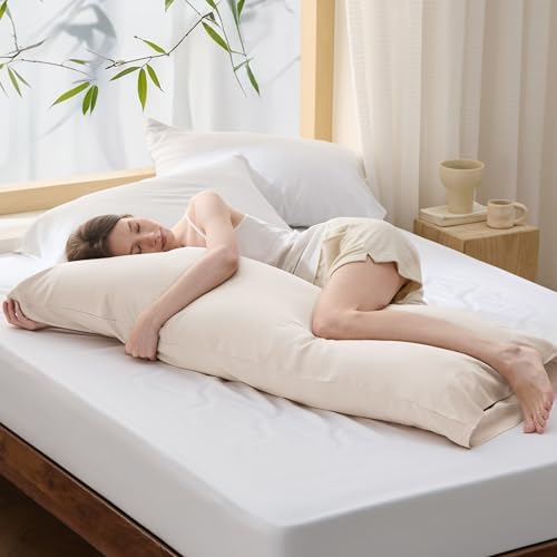 Bedsure PureWoven Body Long Pillowcase, 100% Rayon Derived from Bamboo - Image 3
