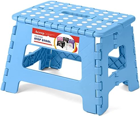9 Inch Folding Step Stool for Kids and Adults, Holds 300 lb by ACSTEP