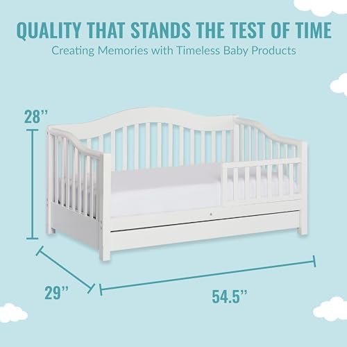 Dream On Me Toddler Day Bed in White – Greenguard Gold & Baby Safety Alliance - Image 3