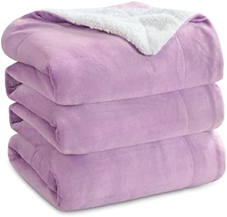 Bedsure GentleSoft Sherpa Fleece Blanket Queen Size by BEDSURE