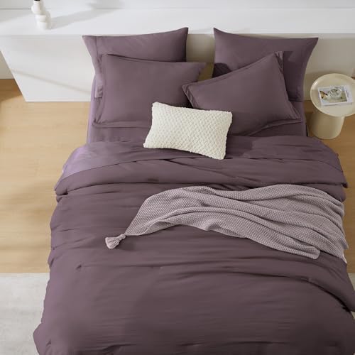 Full Size Comforter Sets-7 Pieces Ultra Soft Bed in a Bag Full Bedding Sets - Image 5