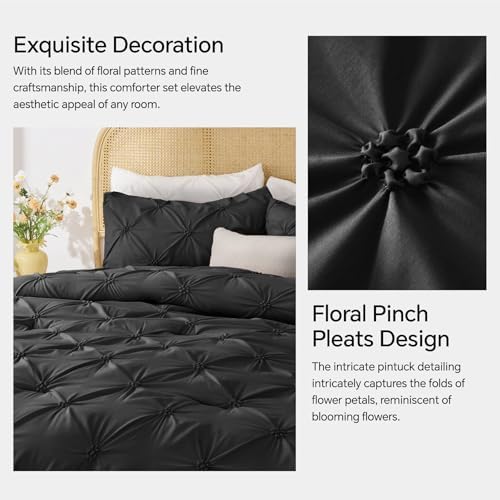 BEDELITE King Comforter Set Black, Fluffy & Soft Comforter - Image 4
