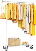 Clothes Rack, Rolling Clothing Rack by HYSEYY