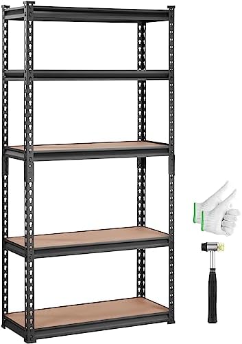 VEVOR Storage Shelves 5-Tier Adjustable 2000 lbs 30"x12"x60" Shelving Unit by VEVOR
