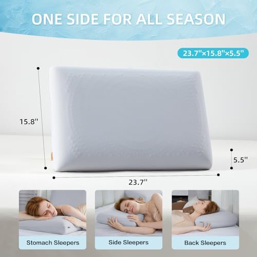 SAPHREAS Cooling Gel Memory Foam Pillow - Image 6