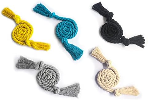 4 Pack Curtain Ties Rope, Outdoor Curtain Tiebacks, Natural Cotton Curtain - Image 6