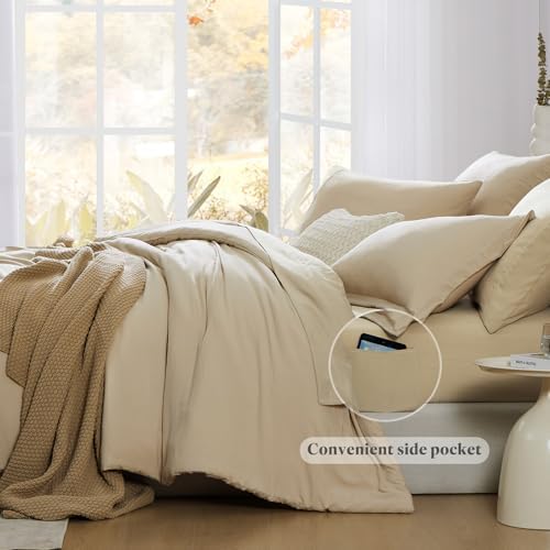 Twin XL Comforter Set- 5 Pieces Prewashed Bed in a Bag Twin Bedding Sets - Image 5