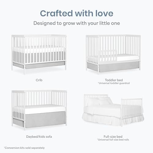 Dream On Me Synergy 5-in-1 Baby Crib, Converts to Toddler Bed - Image 4