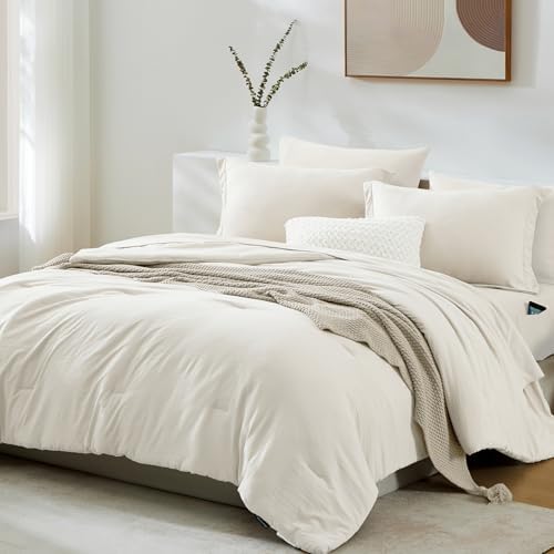 Full Size Comforter Sets-7 Pieces Ultra Soft Bed in a Bag Full Bedding Sets - Image 3