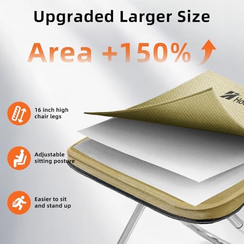Folding Stool, 16in Tall Portable Camping Stool - Image 4