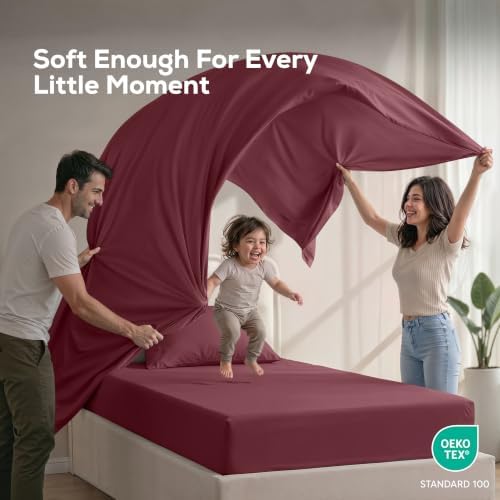 Twin Sheets Set, 3 Pieces 16" Deep Pocket Hotel Luxury Bed Sheets - Image 5