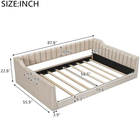Bellemave Full XL Size Upholstered Daybed - Image 2