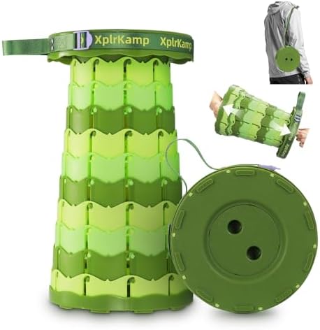 Folding Collapsible Stool Chair Portable Camp Seat by Unknown