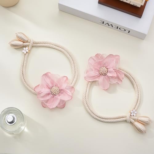 SUQ I OME Lotus Flower Shape Curtain Tiebacks, 1 Pair - Image 4