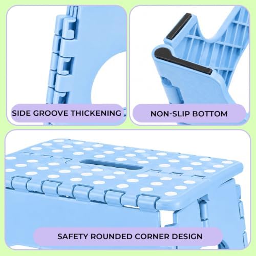 Dyforce Kids Step Stool 11 Inch, 300lbs Folding Step Stool - Image 3