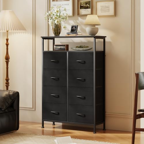 DUMOS Tall 8 Drawer Dresser for Bedroom, Storage Chest of Drawers Cabinet - Image 2
