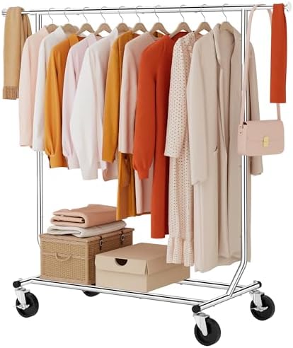 Tajsoon Clothing Rack Collapsible, Garment Clothes Rack Heavy Duty by Tajsoon